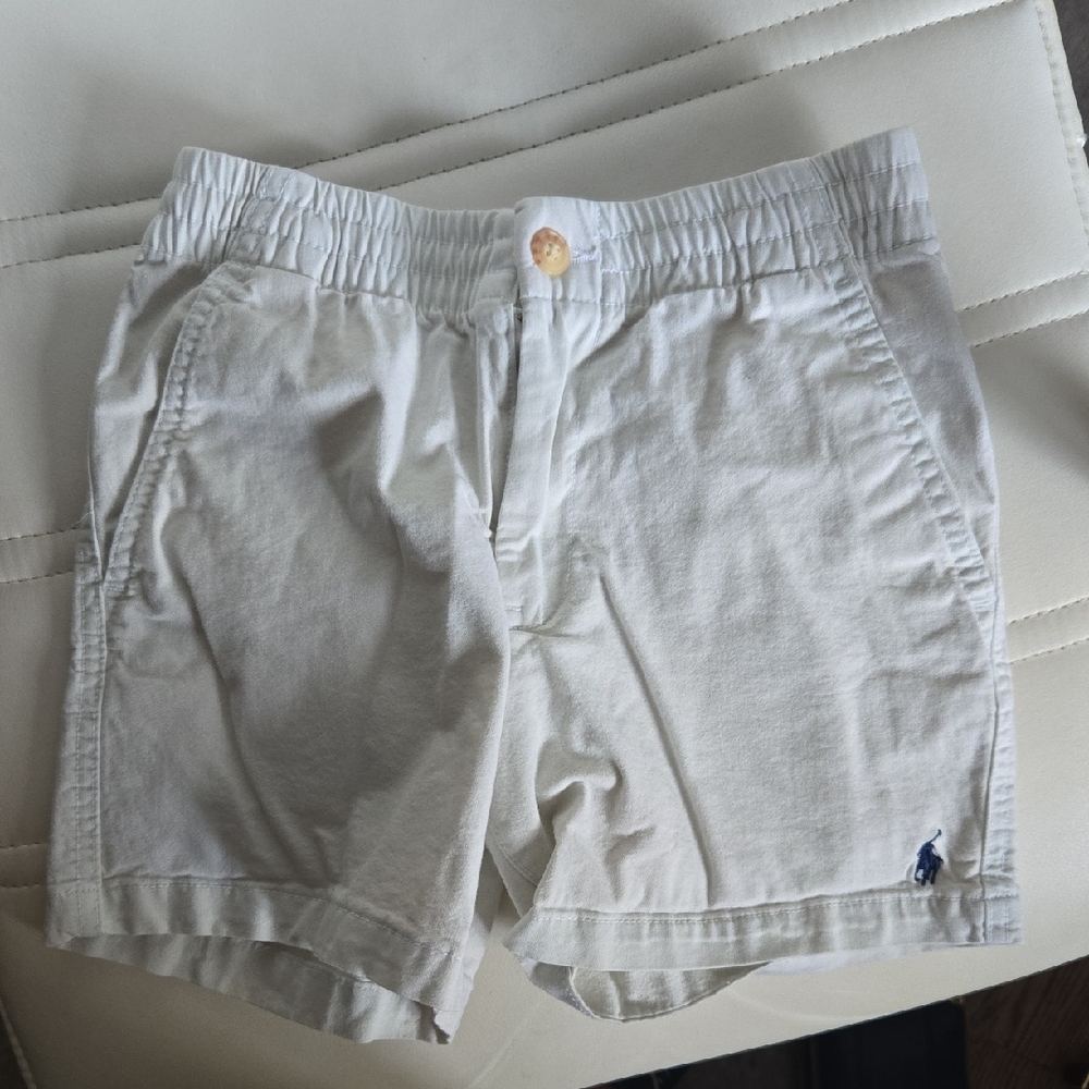 Polo by Ralph Lauren Men's Cream Flat Front Shorts 8